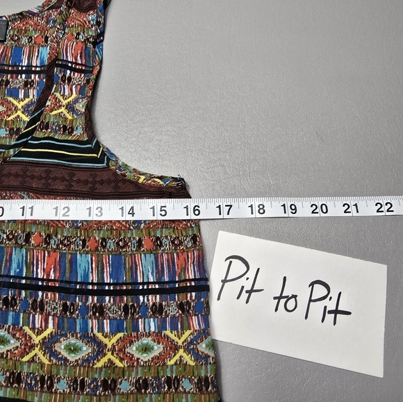 3/$15 Dots sheer boho tank top women's size small - Picture 4 of 8